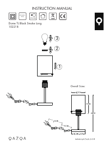 Bruksanvisning Qazqa 102218 Dome Lampe