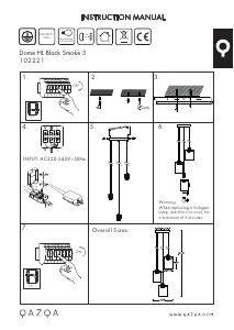 Manual de uso Qazqa 102221 Dome Lámpara