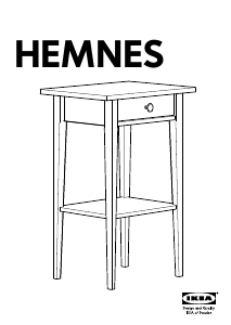 Manual IKEA HEMNES Noptieră