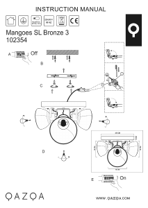 Bruksanvisning Qazqa 102354 Mangoes Lampa