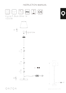 Manuale Qazqa 102358 Virginia Lampada