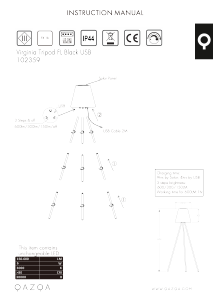 Bedienungsanleitung Qazqa 102359 Virginia Leuchte