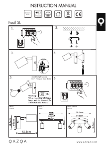 Instrukcja Qazqa 102457 Facil Lampa