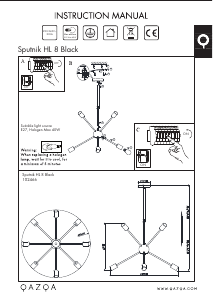Manual de uso Qazqa 102466 Sputnik Lámpara