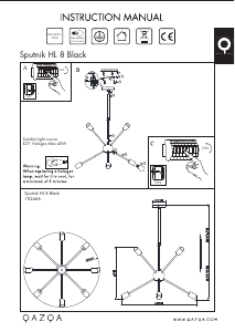 Bruksanvisning Qazqa 102466 Sputnik Lampe