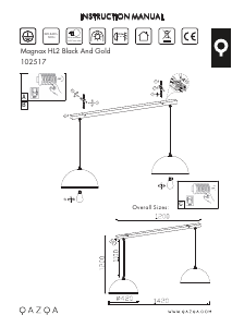 Instrukcja Qazqa 102517 Magnax Lampa