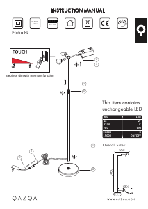 Bruksanvisning Qazqa 102520 Notia Lampe