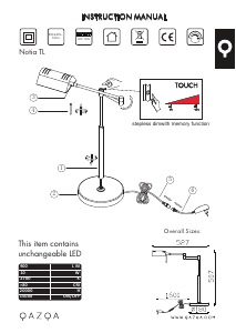 Instrukcja Qazqa 102524 Notia Lampa