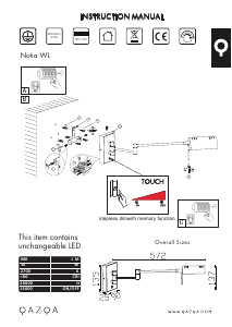 Instrukcja Qazqa 102528 Notia Lampa