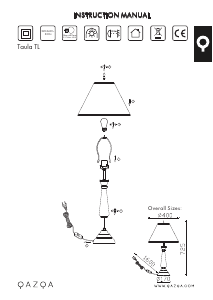 Instrukcja Qazqa 102534 Taula Lampa