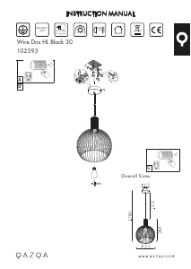 Instrukcja Qazqa 102593 Wire Dos Lampa