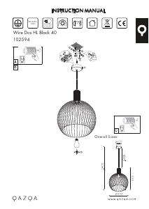 Bruksanvisning Qazqa 102594 Wire Dos Lampe