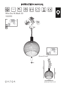 Bruksanvisning Qazqa 102595 Wire Dos Lampe