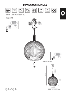 מדריך Qazqa 102596 Wire Dos מנורה