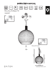 Instrukcja Qazqa 102597 Wire Dos Lampa