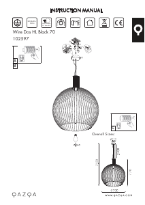 Bedienungsanleitung Qazqa 102597 Wire Dos Leuchte