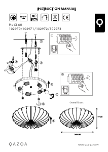 Bruksanvisning Qazqa 102970 Plu Lampa