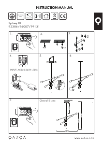 Instrukcja Qazqa 103572 Sydney Lampa