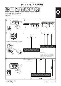 Instrukcja Qazqa 103589 Cage Lampa