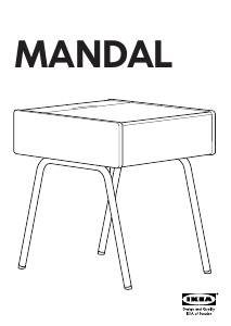 Használati útmutató IKEA MANDAL Éjjeliszekrény