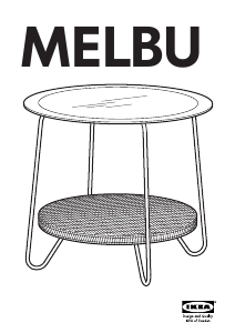 Instrukcja IKEA MELBU Stolik nocny