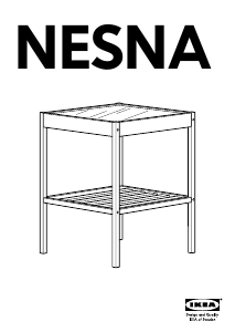 Käyttöohje IKEA NESNA Yöpöytä