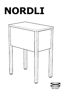 Manual IKEA NORDLI Noptieră