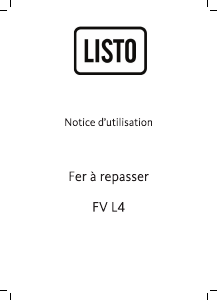 Mode d’emploi Listo FV L4 Fer à repasser