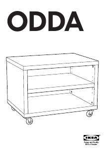 मैनुअल IKEA ODDA बेडसाइड टेबल