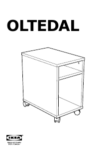Bedienungsanleitung IKEA OLTEDAL Nachttisch