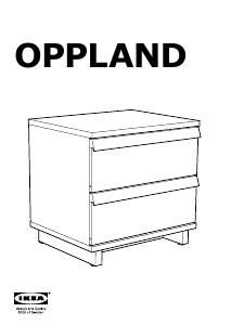 Brugsanvisning IKEA OPPLAND Sengebord