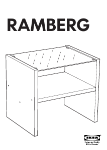 Bruksanvisning IKEA RAMBERG Sängbord