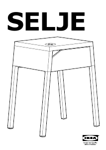 Käyttöohje IKEA SELJE Yöpöytä