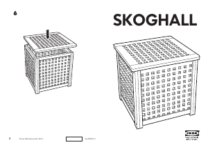 Návod IKEA SKOGHALL Nočný stolík