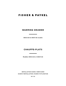 Bruksanvisning Fisher and Paykel WDV230_N Värmelådan