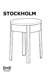 Manual IKEA STOCKHOLM Noptieră