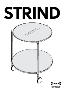 Посібник IKEA STRIND Приліжкова тумбочка