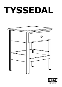 Manuál IKEA TYSSEDAL Noční stolek