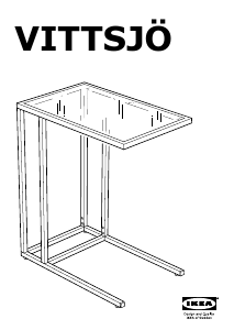 Mode d’emploi IKEA VITTSJO Table de chevet
