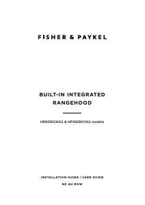 Bruksanvisning Fisher and Paykel HP60IDCHX2 Köksfläkt
