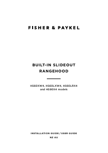 Bruksanvisning Fisher and Paykel HS60XW4 Köksfläkt