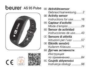 Handleiding Beurer AS 95 Pulse Activity tracker