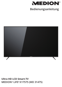 Bedienungsanleitung Medion LIFE X17575 (MD 31475) LED fernseher