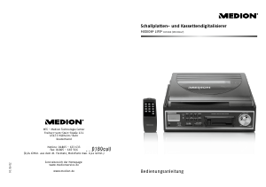 Bedienungsanleitung Medion LIFE E69168 (MD 83447) Plattenspieler