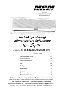 Instrukcja MPM AS-18HR4NQJUJ Klimatyzator