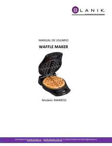 Manual de uso Blanik BWM032 Gofrera