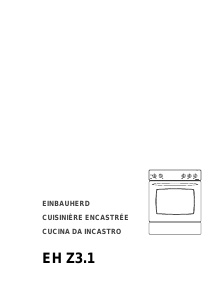 Mode d’emploi Therma EH Z3.1 Cuisinière