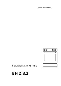 Mode d’emploi Therma EH Z 3.2 Cuisinière