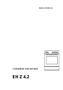 Mode d’emploi Therma EH Z 4.2 Cuisinière