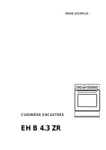 Mode d’emploi Therma EH B 4.3 ZR Cuisinière